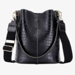 Sac Vintage À Motif Croco Pour Femme – Alessia