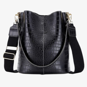 Sac Vintage À Motif Croco Pour Femme – Alessia