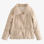 Manteau Simili Cuir Vintage – Prisca