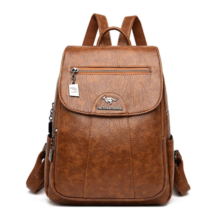 Sac à Dos Polyvalent SONARIN Pour Femme - Style Vintage En PU, Idéal Pour École, Travail Et Voyage