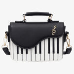 Sac à Bandoulière Vintage Motif Piano – Clélia