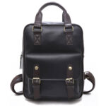 Sac à Dos Cuir Noir Femme Vintage – Maria
