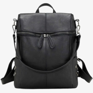 Sac à Dos En Cuir Noir Vintage – Stella