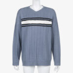 Pull Blanc Bleu Vintage – Maura